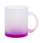 11OZ Sublimation Frosted Glass Mug (Gradient Purple)-1