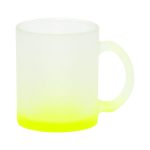 11OZ Sublimation Frosted Glass Mug (Gradient Yellow)-1