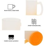 16OZ Sublimation Frosted Glass Mug (Gradient Orange)-5