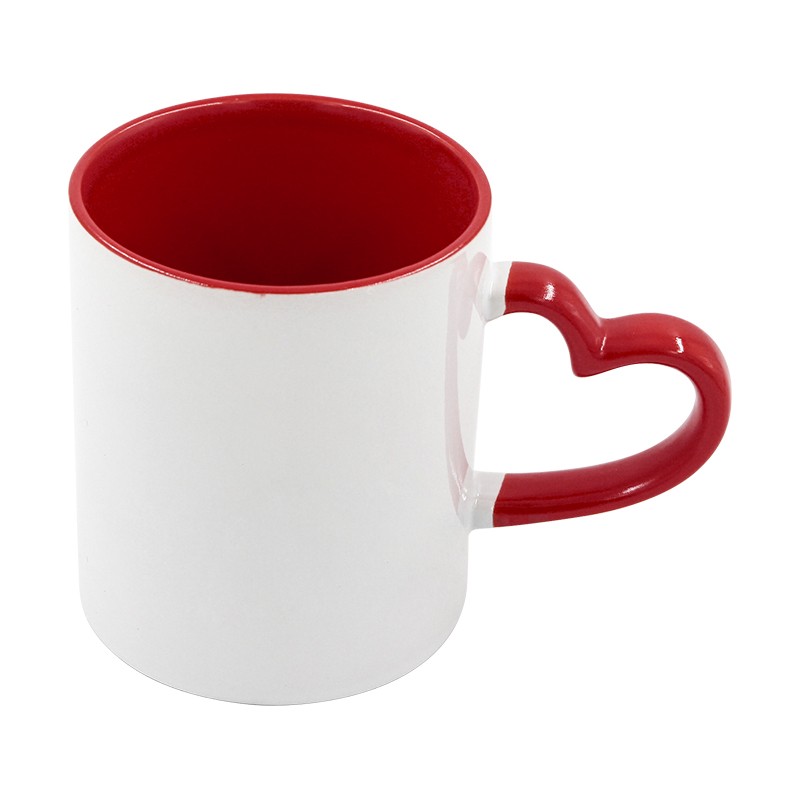 11 oz Sublimation Two-Tone Color Mug (Red)
