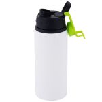 600ml Aluminum Water Bottle w Light Green Buckle 3