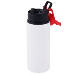600ml Aluminum Water Bottle with Red Buckle 3