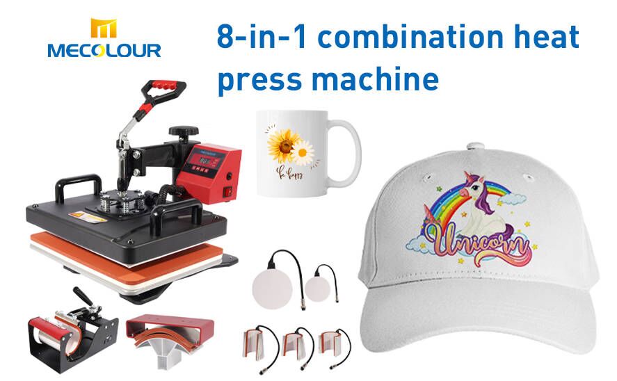 8-in-1 combination heat press machine