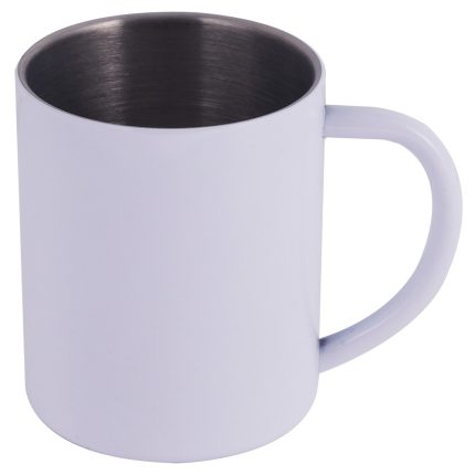300ml white Stainless Steel Mug Steel Handle-1