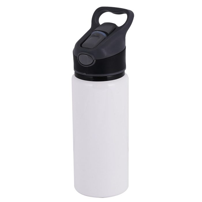 600ml white water Bottle-black Cap-1