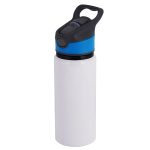 600ml white water Bottle-blue Cap-1