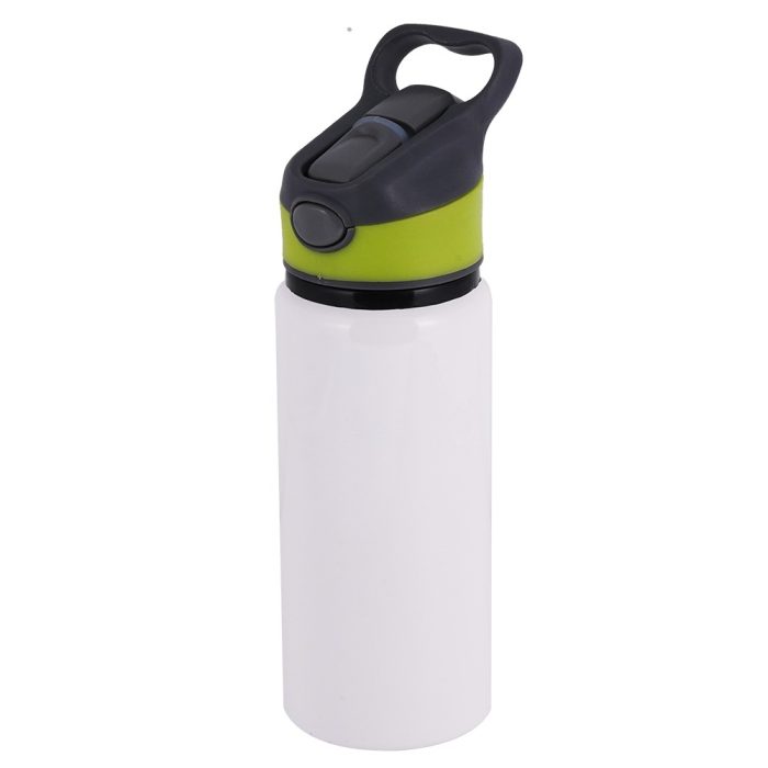 600ml white water Bottle-green Cap-1