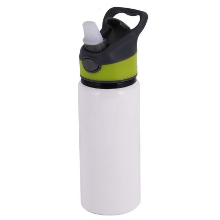 600ml white water Bottle-green Cap-2