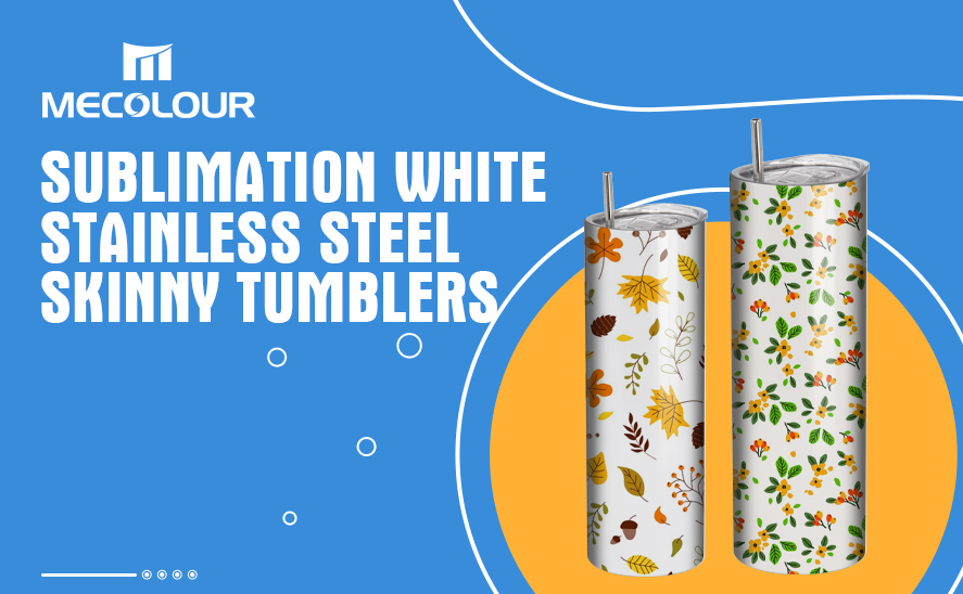 Sublimation White Stainless Steel Skinny Tumblers