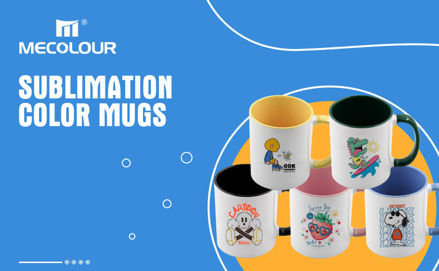Sublimation color mugs