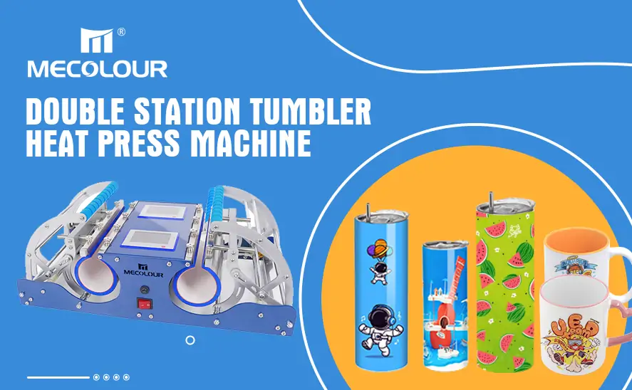 double station tumbler heat press machine