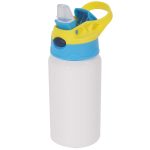 500ml kids aluminum water bottle with blue cover-2