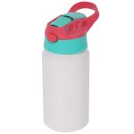 500ml kids aluminum water bottle with green cover-1