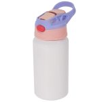 500ml kids aluminum water bottle with pink cover-1