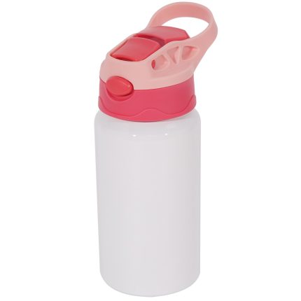 500ml kids aluminum water bottle with red cover-1