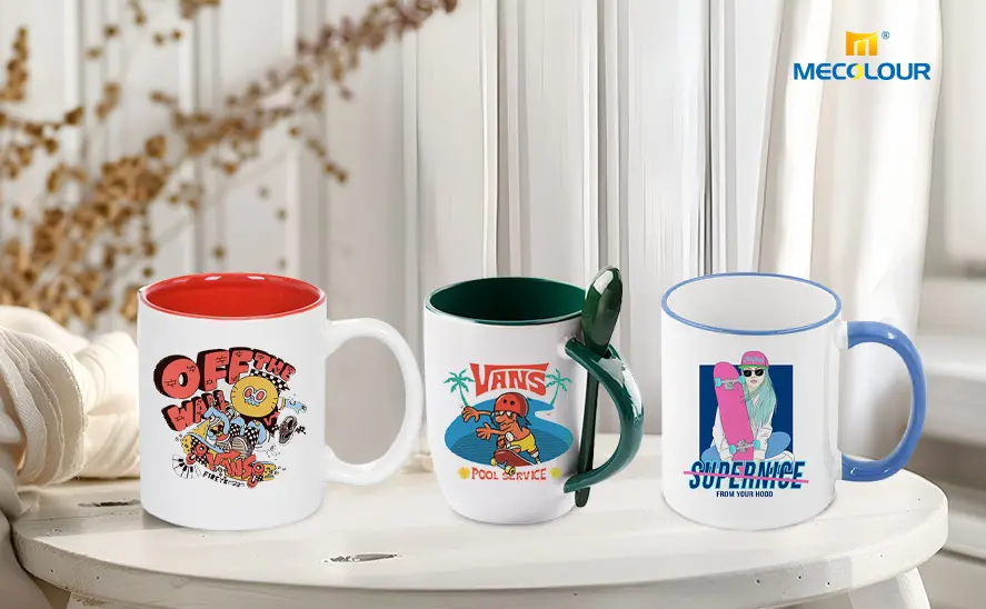 colored mugs customization