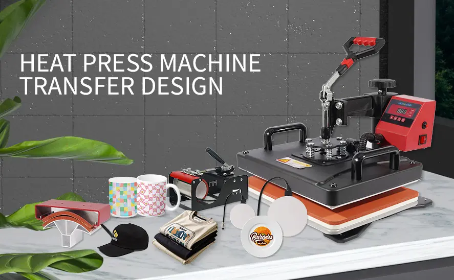 Heat press machine transfer design